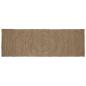 Preview: ARDEBO.de - Teppich Grau 80 x 250 cm Jute
