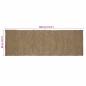 Preview: Teppich Grau 80 x 300 cm Jute