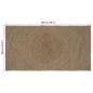 Preview: Teppich Grau 100 x 200 cm Jute
