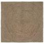 Preview: ARDEBO.de - Teppich Grau 160 x 160 cm Jute
