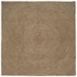Preview: ARDEBO.de - Teppich Grau 200 x 200 cm Jute