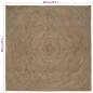Preview: Teppich Grau 200 x 200 cm Jute