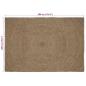 Preview: Teppich Grau 200 x 290 cm Jute