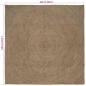 Preview: Teppich Grau 240 x 240 cm Jute