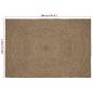 Preview: Teppich Grau 240 x 340 cm Jute