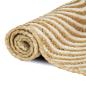 Preview: Teppich Natürlich und Weiß 60 x 300 cm Jute