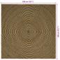 Preview: Bereichsteppiche Schwarz 200 x 200 cm Jute