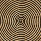 Preview: Teppich Natürlich und Schwarz 240 x 240 cm Jute