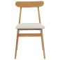 Preview: Esszimmerstuhl 2 pcs Natürlich und hell Massives Gummiholz