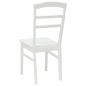Preview: Esszimmerstuhl 2 pcs Weiß Massives Gummiholz