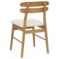 Preview: Esszimmerstuhl 2 pcs Natürlich und hell Massives Gummiholz