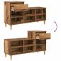 Preview: Schuhschrank Altholz 102 x 36 x 60 cm Holzwerkstoff