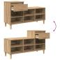 Preview: Schuhschrank Artisan-Eiche 102 x 36 x 60 cm Holzwerkstoff