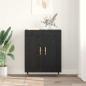 Preview: Sideboard Schwarz Eichen-Optik 69,5 x 34 x 90 cm Holzwerkstoff