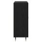 Preview: Sideboard Schwarz Eichen-Optik 69,5 x 34 x 90 cm Holzwerkstoff