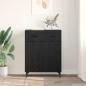 Preview: Sideboard Schwarz Eichen-Optik 69,5 x 34 x 90 cm Holzwerkstoff