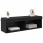 Preview: TV-Wandschrank Panama Schwarz Eichen-Optik 100 x 30 x 30 cm