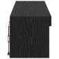 Preview: TV-Wandschrank Panama Schwarz Eichen-Optik 100 x 30 x 30 cm