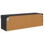 Preview: TV-Wandschrank Panama Schwarz Eichen-Optik 100 x 30 x 30 cm