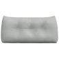 Preview: Rückenkissen Hellgrau 100 x 24 x 50 cm Samt