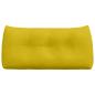 Preview: Rückenkissen Gelb 100 x 24 x 50 cm Samt