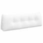 Preview: Rücken Kissen Weiß 140 x 24 x 50 cm Stoff