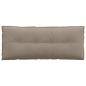 Preview: Rückenkissen Taupe 120 x 50 cm Mikrofaserstoff
