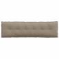 Preview: Rückenkissen Taupe 180 x 50 cm Mikrofaserstoff