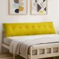 Preview: ARDEBO.de - Rückenkissen Gelb 200 x 50 cm Cordstoff