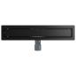 Preview: 2 in 1 Duschabfluss Schwarz 50 cm Edelstahl 304
