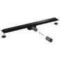 Preview: 2 in 1 Duschabfluss Schwarz 90 cm Edelstahl 304