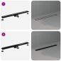 Preview: 2 in 1 Duschabfluss Schwarz 90 cm Edelstahl 304