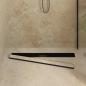 Preview: 2 in 1 Duschabfluss Schwarz 100 cm Edelstahl 304