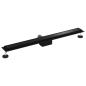 Preview: 2 in 1 Duschabfluss Schwarz 100 cm Edelstahl 304