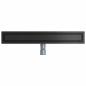 Preview: Duschablauf 2-in-1 mit 360° Siphon Schwarz 70 cm Edelstahl 304