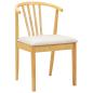 Preview: Esszimmerstuhl 2 pcs Natürlich und hell Solides Gummiholz