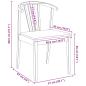 Preview: Esszimmerstuhl 2 pcs Natur Solides Gummiholz