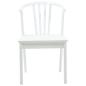 Preview: Esszimmerstuhl 2 pcs Weiß Solides Gummiholz