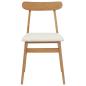Preview: Esszimmerstuhl 2 pcs Natürlich und hell Massives Gummiholz