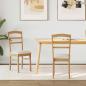Preview: ARDEBO.de - Esszimmerstuhl 2 pcs Natürlich und hell Massives Gummiholz