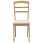 Preview: Esszimmerstuhl 2 pcs Natürlich und hell Massives Gummiholz