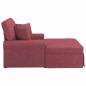 Preview: Chaise Lounge mit Rock Weinrot 91 x 157 x 91 cm Stoff