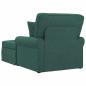 Preview: Chaise Lounge mit Rock Dunkelgrün 91 x 157 x 91 cm Stoff
