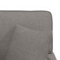 Preview: Chaise Lounge mit Rock mit Kissen Taupe 91 x 157 x 91 cm Stoff