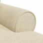 Preview: Chaise Lounge mit Rock mit Kissen Creme 91 x 157 x 91 cm Stoff
