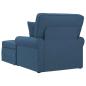 Preview: Chaise Lounge mit Rock mit Kissen Blau 91 x 157 x 91 cm Stoff