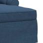 Preview: Chaise Lounge mit Rock mit Kissen Blau 91 x 157 x 91 cm Stoff
