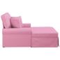 Preview: Chaise Lounge mit Rock mit Kissen Rosa 91 x 157 x 91 cm Stoff