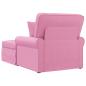 Preview: Chaise Lounge mit Rock mit Kissen Rosa 91 x 157 x 91 cm Stoff