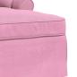 Preview: Chaise Lounge mit Rock mit Kissen Rosa 91 x 157 x 91 cm Stoff